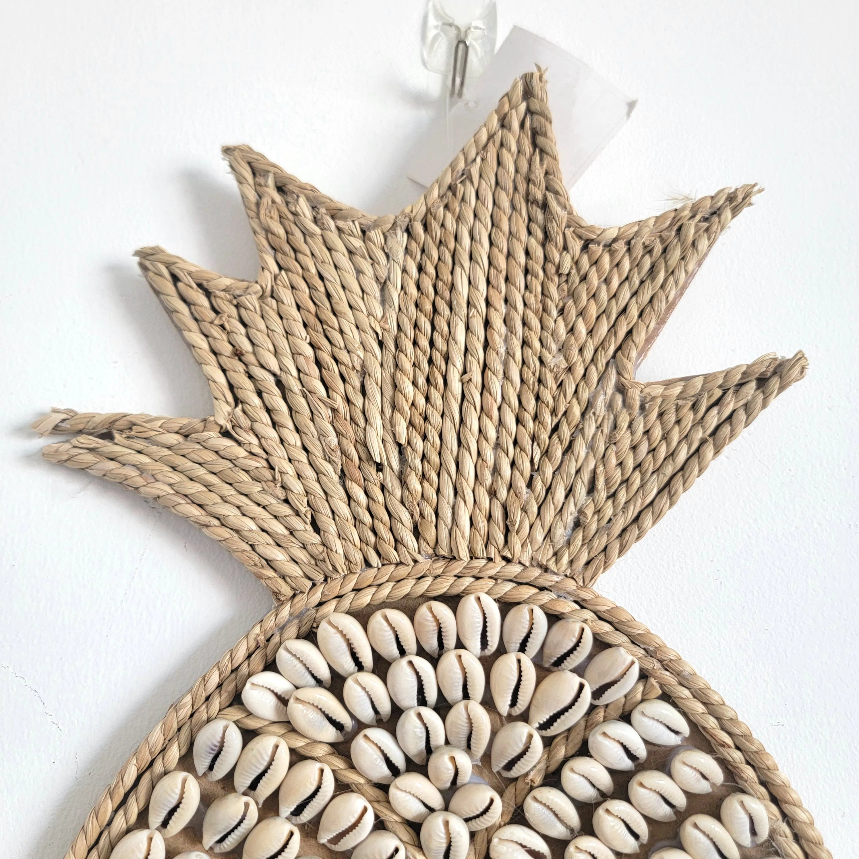 Décoration murale ananas en coquillages