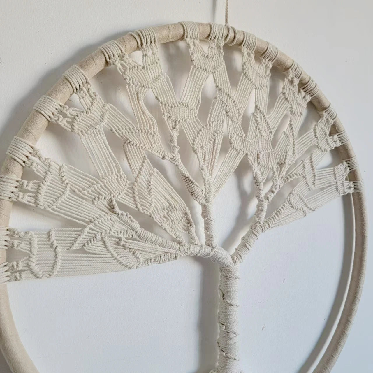 Macramé mural arbre de vie coton tressé