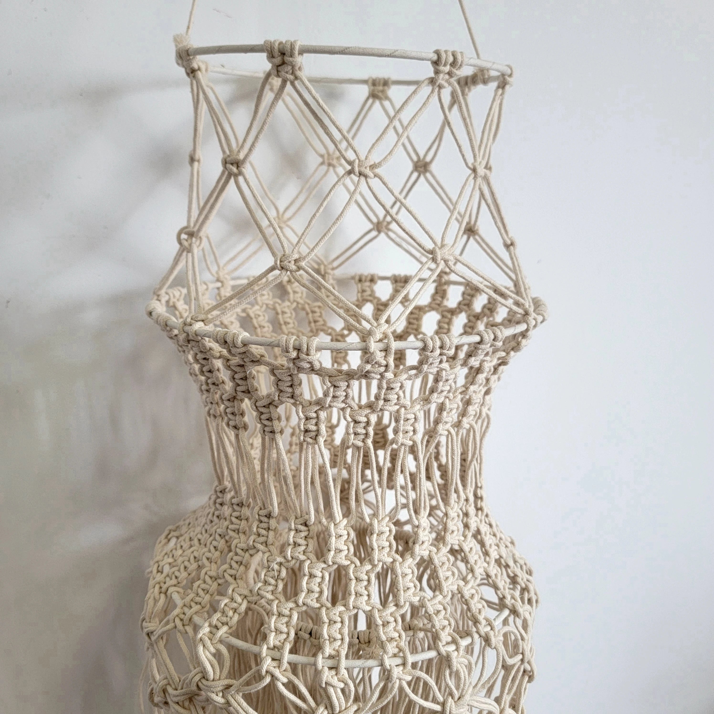 Suspension macramé tressée bohème
