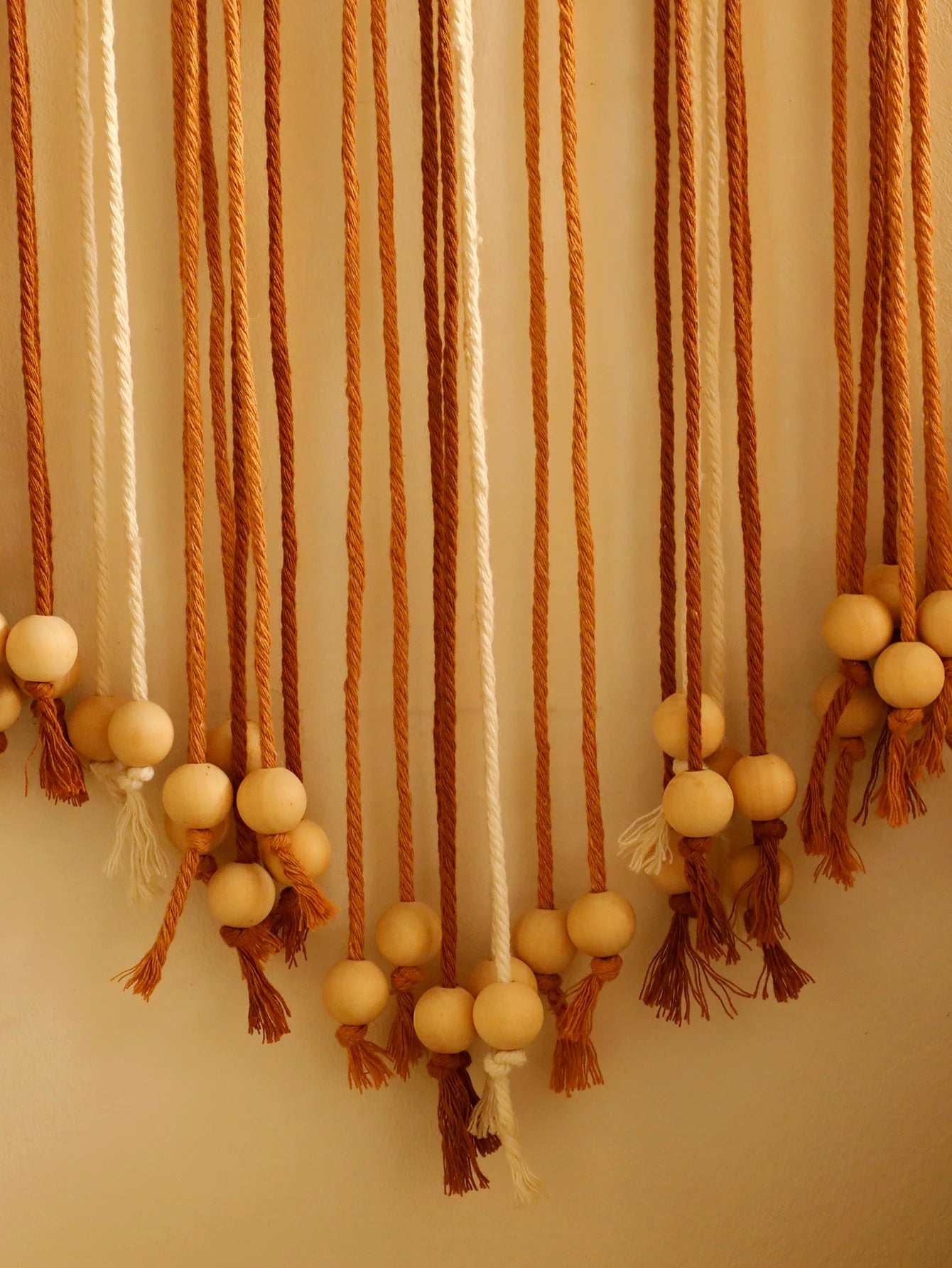 Macramé Mural Bohème Feuilles Tressées