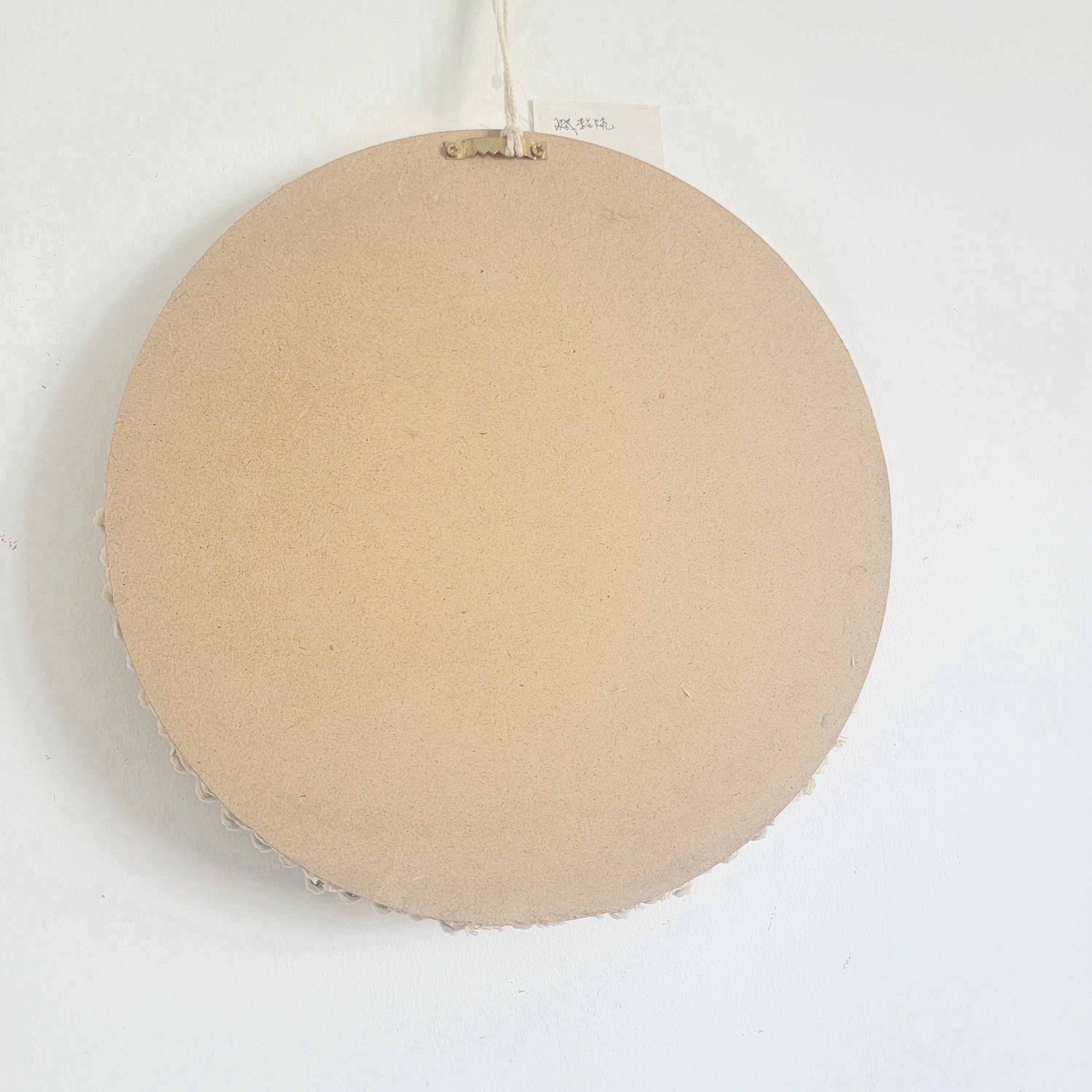 Miroir décoratif rond en coquillages Fait main 31 cm