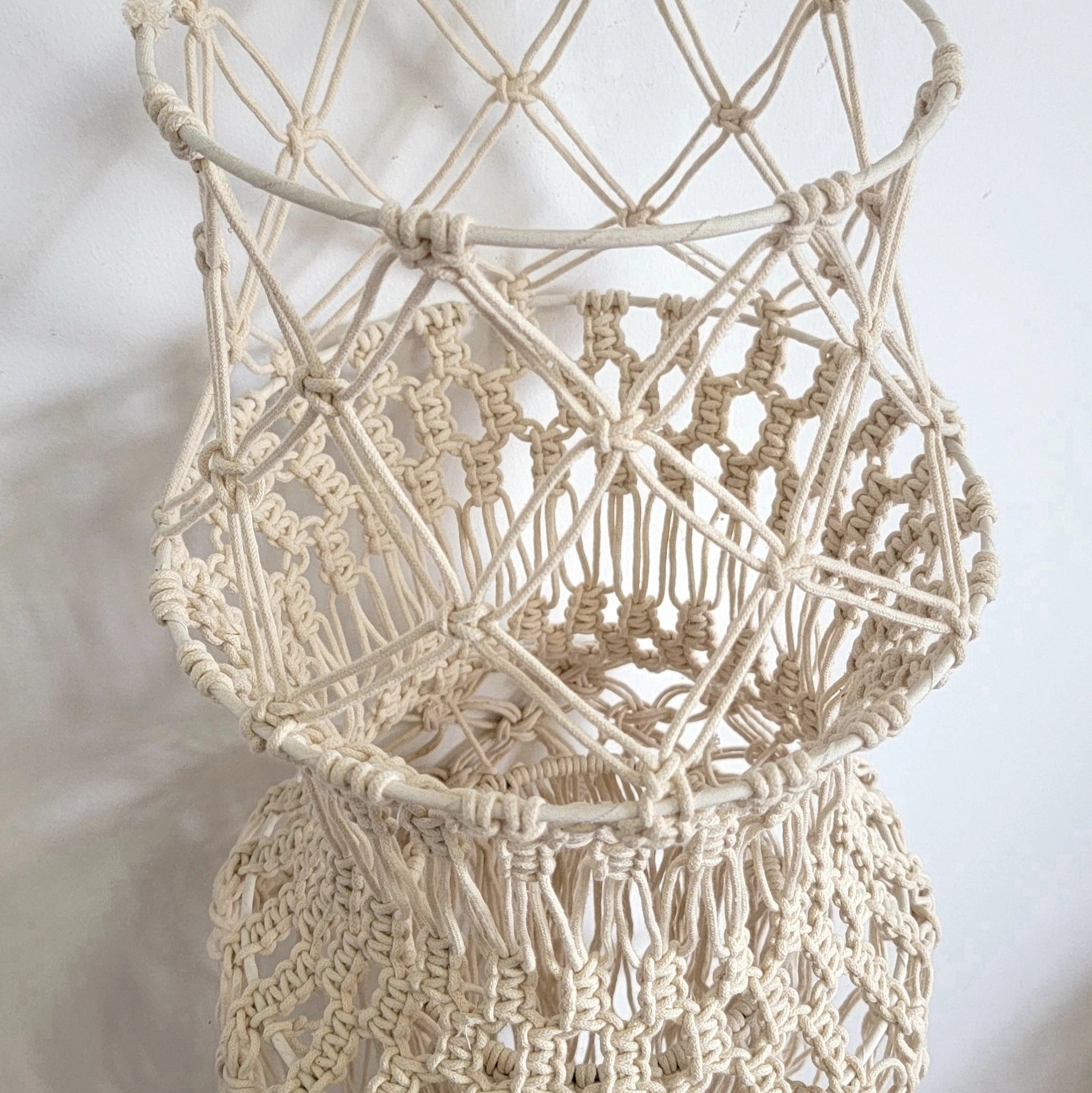 Suspension macramé tressée bohème