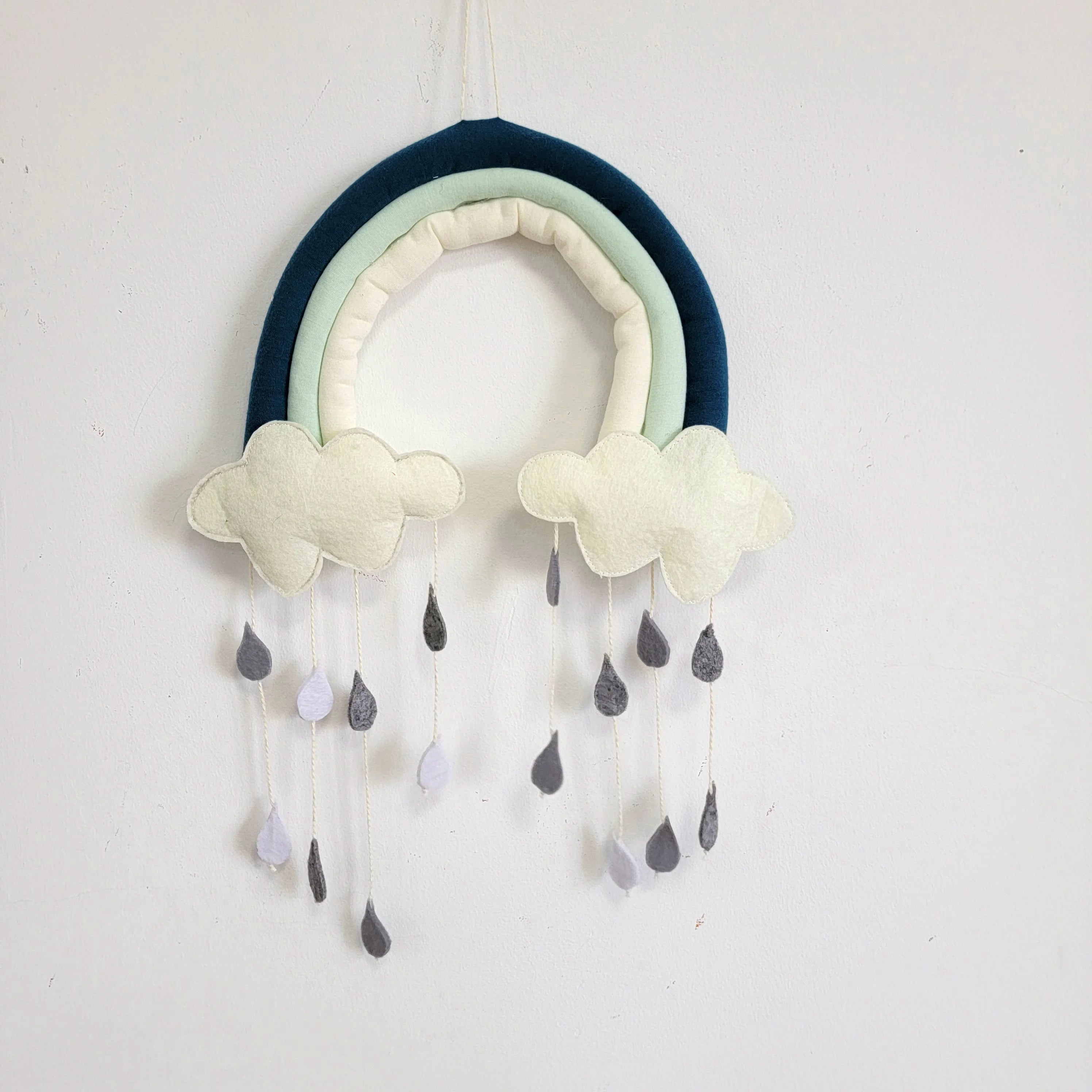 Décoration murale arc-en-ciel pastel enfant