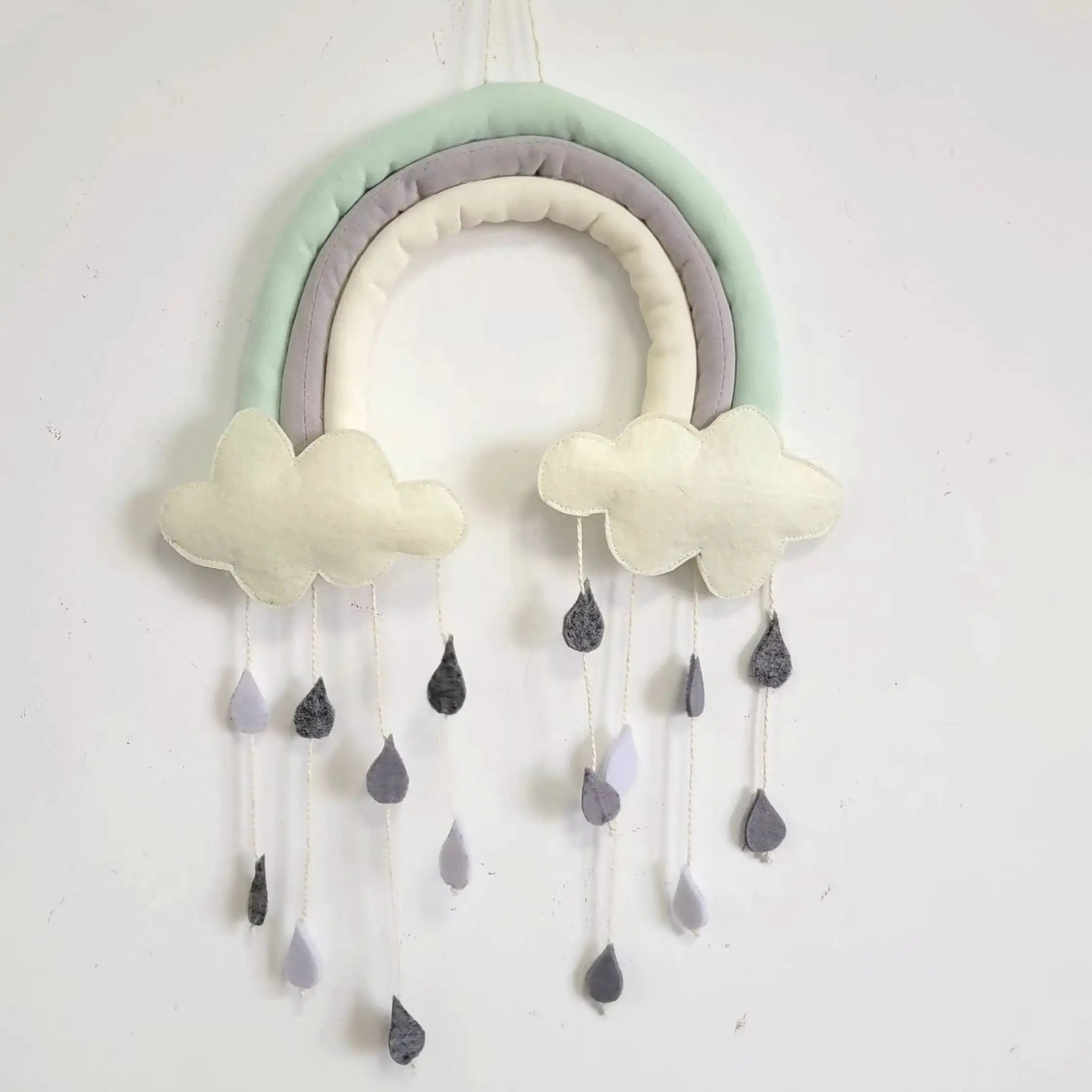 Décoration murale arc-en-ciel pastel enfant