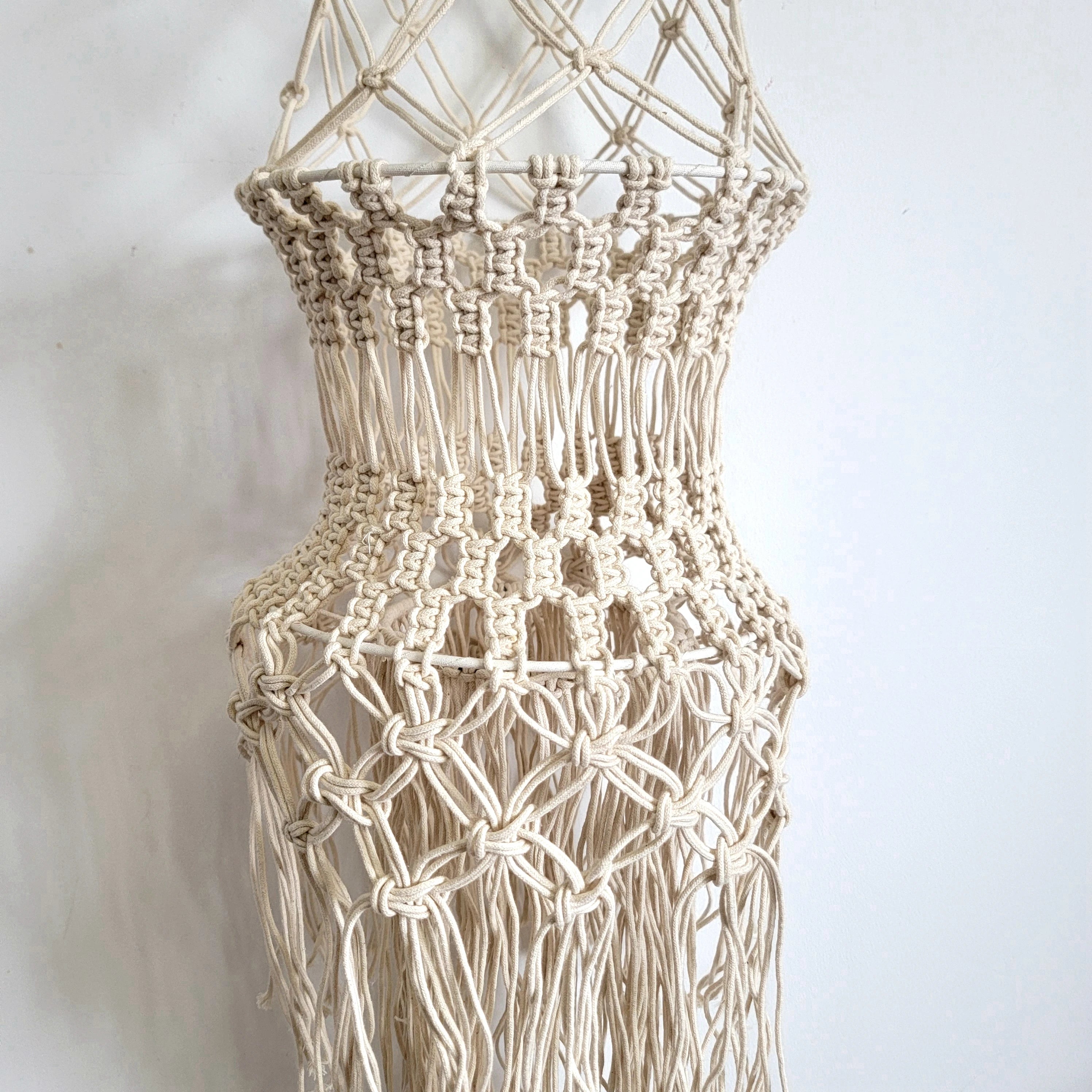 Suspension macramé tressée bohème