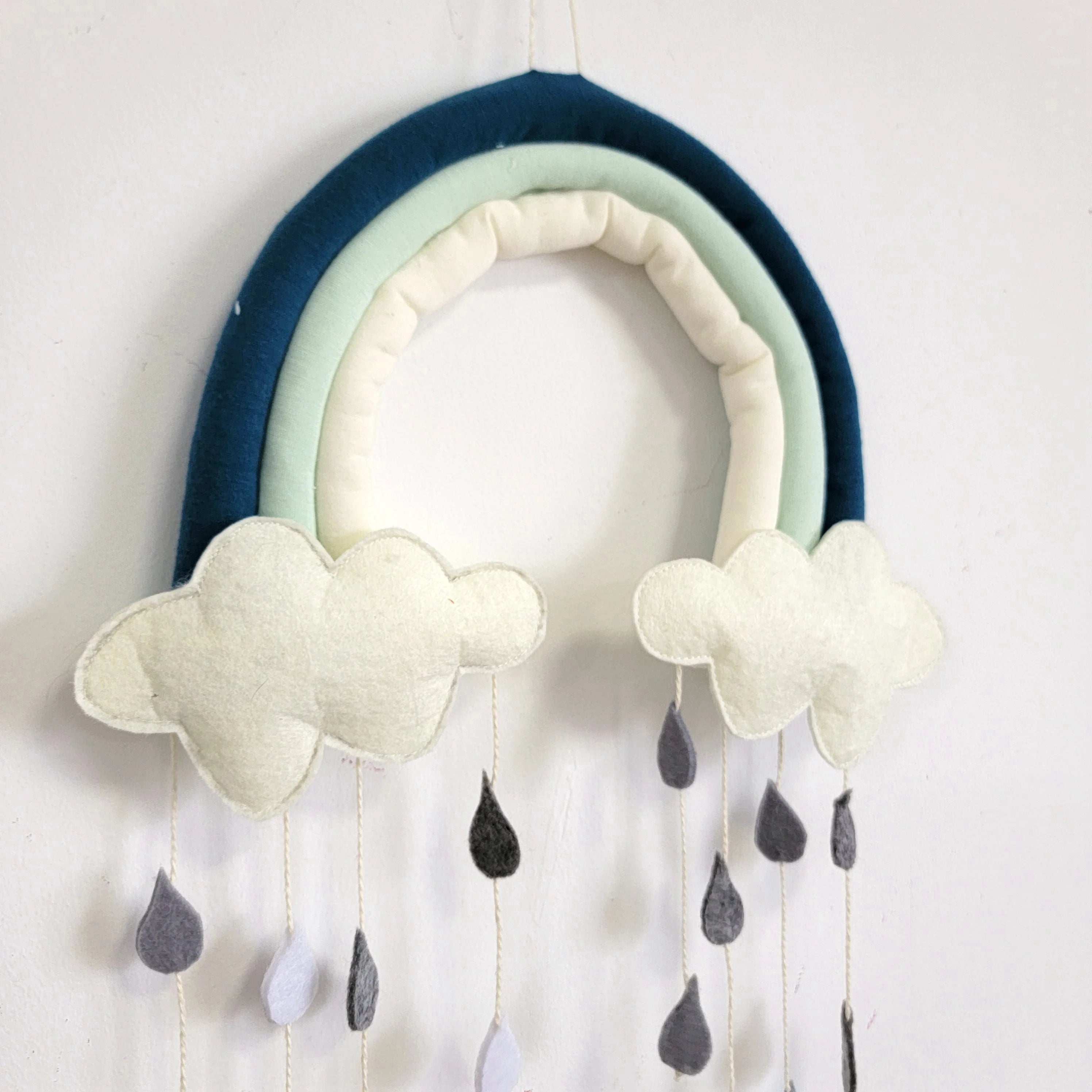 Décoration murale arc-en-ciel pastel enfant
