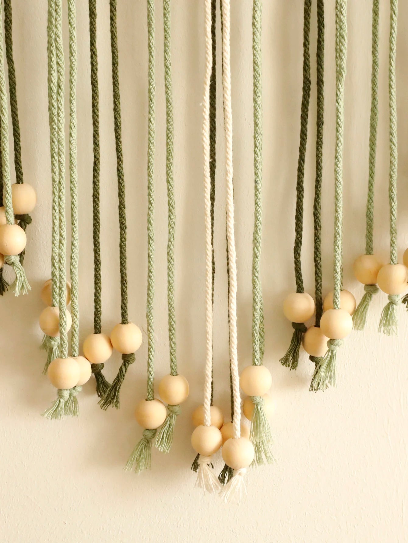 Macramé Mural Bohème Feuilles Tressées