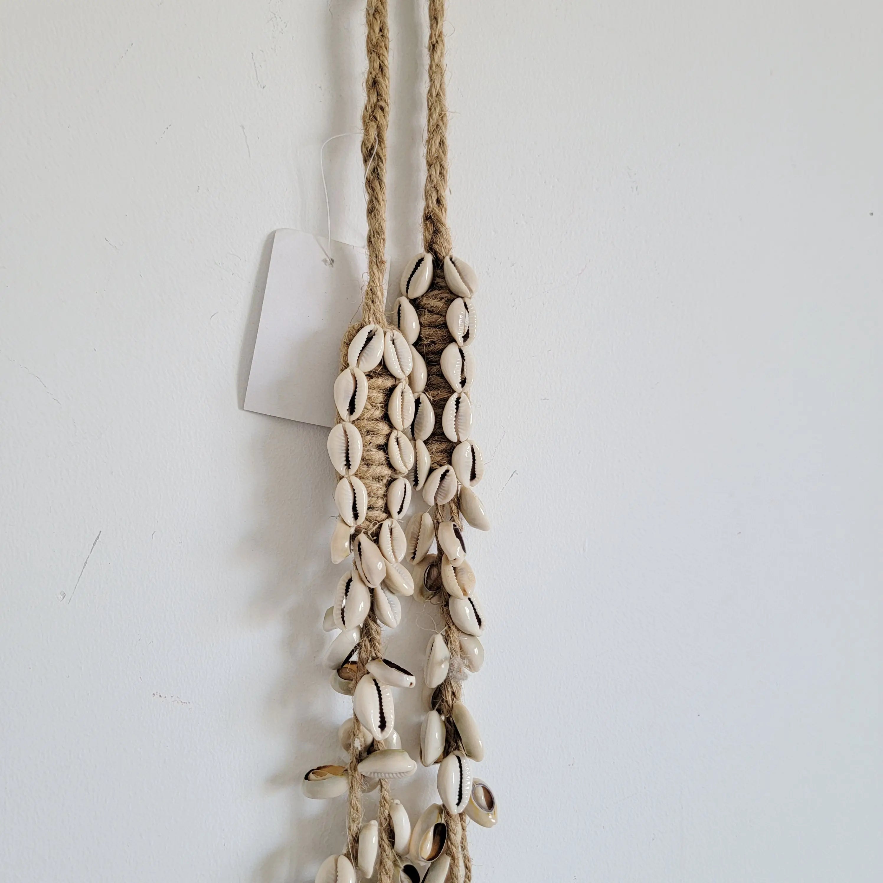 Suspension murale coquillages bohème naturelle