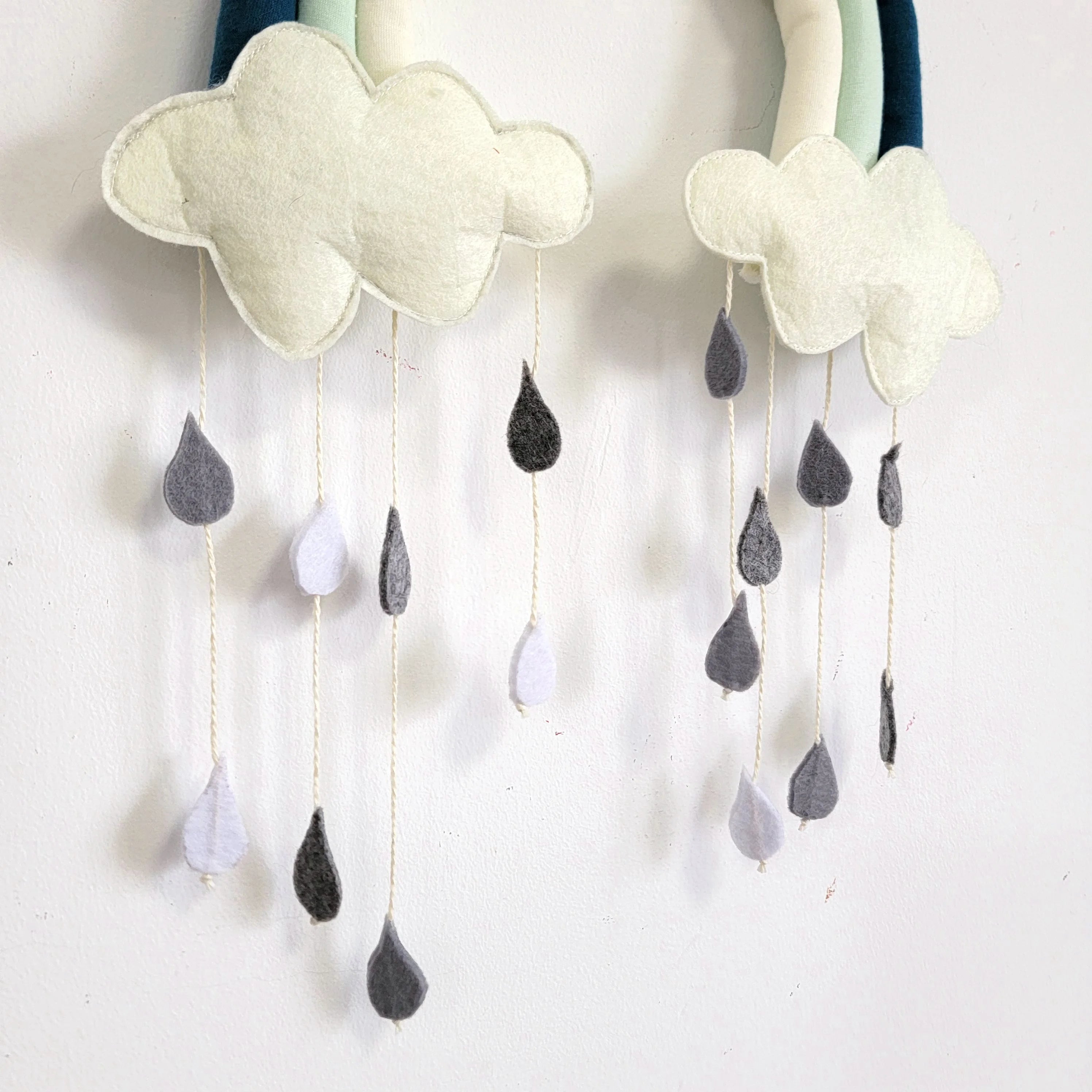 Décoration murale arc-en-ciel pastel enfant